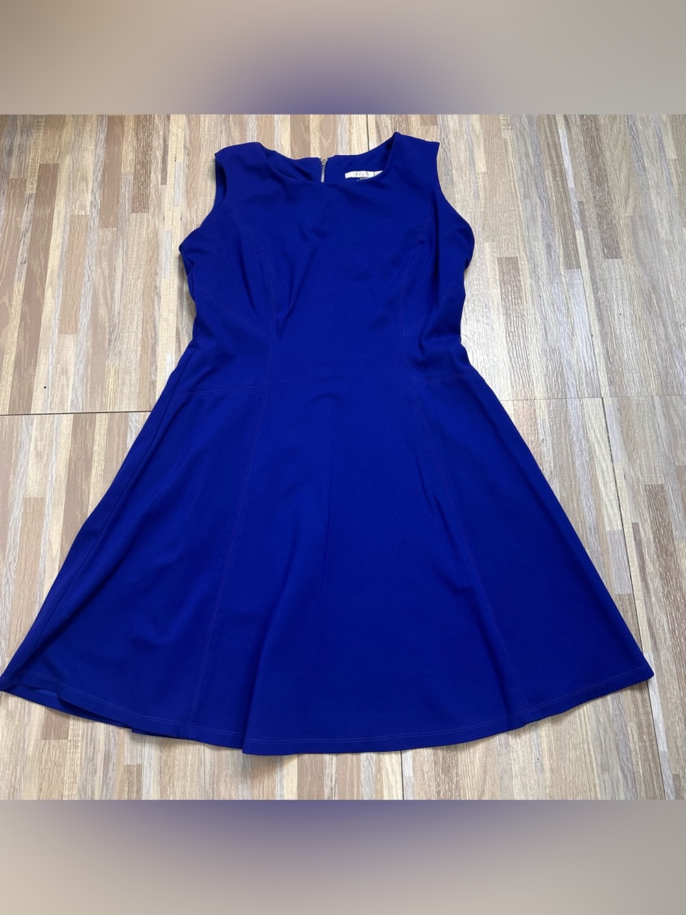 Peter Nygard Sleeveless Fit-and-Flare Dress - Cobalt Blue Women’s Size 10 Petite